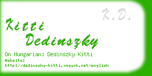 kitti dedinszky business card